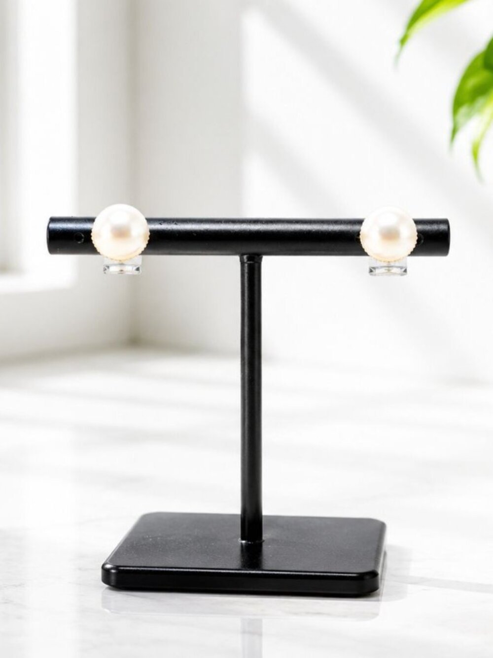 Vintage Clip-On Pearl Earrings With Silver Tone Accents - Classic Style Ideal Fo